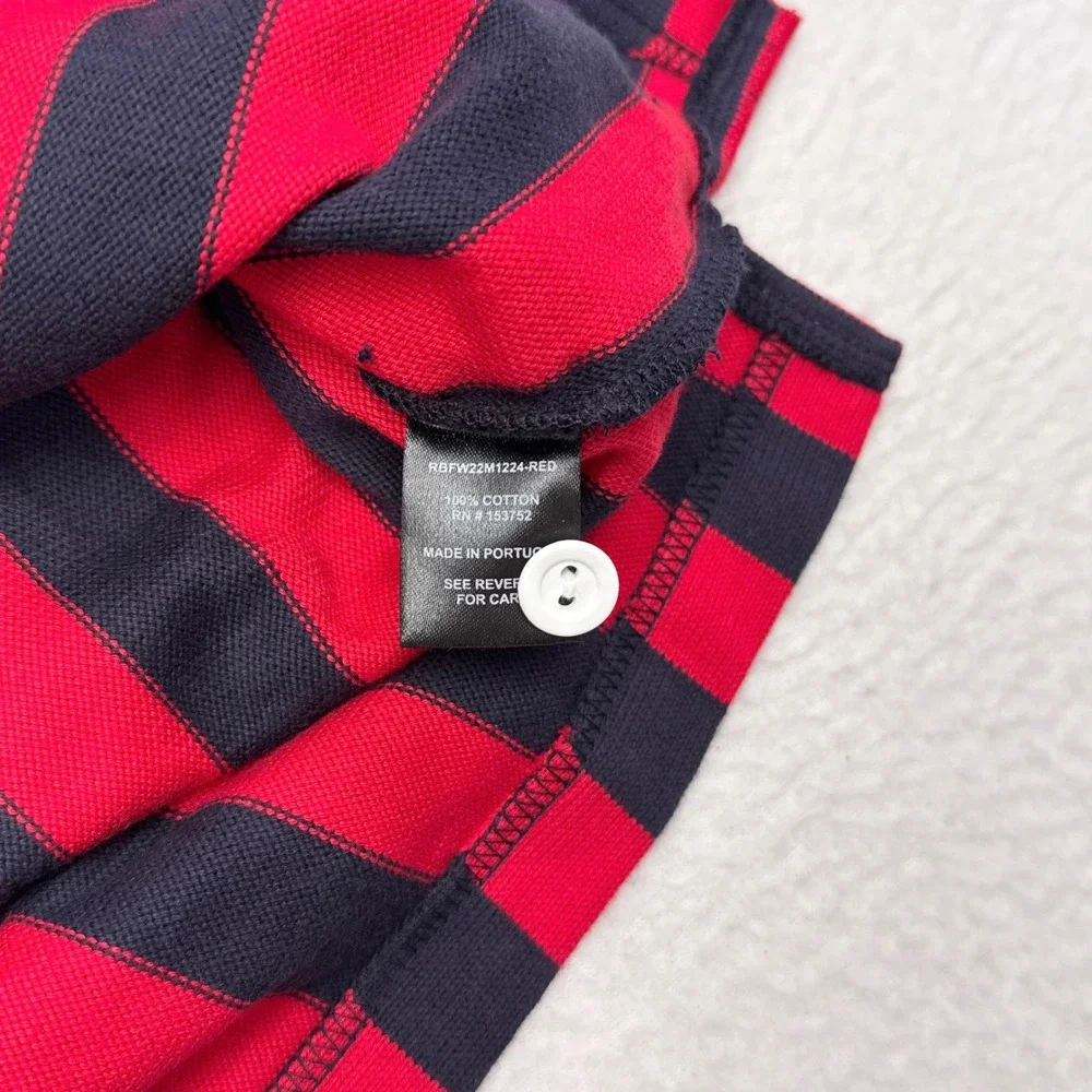 Rowing Blazers Rugby Shirt Mens Size XS Red Blue Striped Academia Varsity NEW - Picture 7 of 11